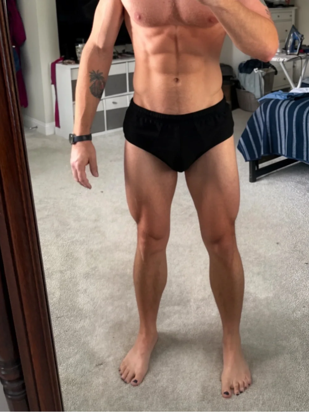 Men's Black Cotton Stretch Briefs